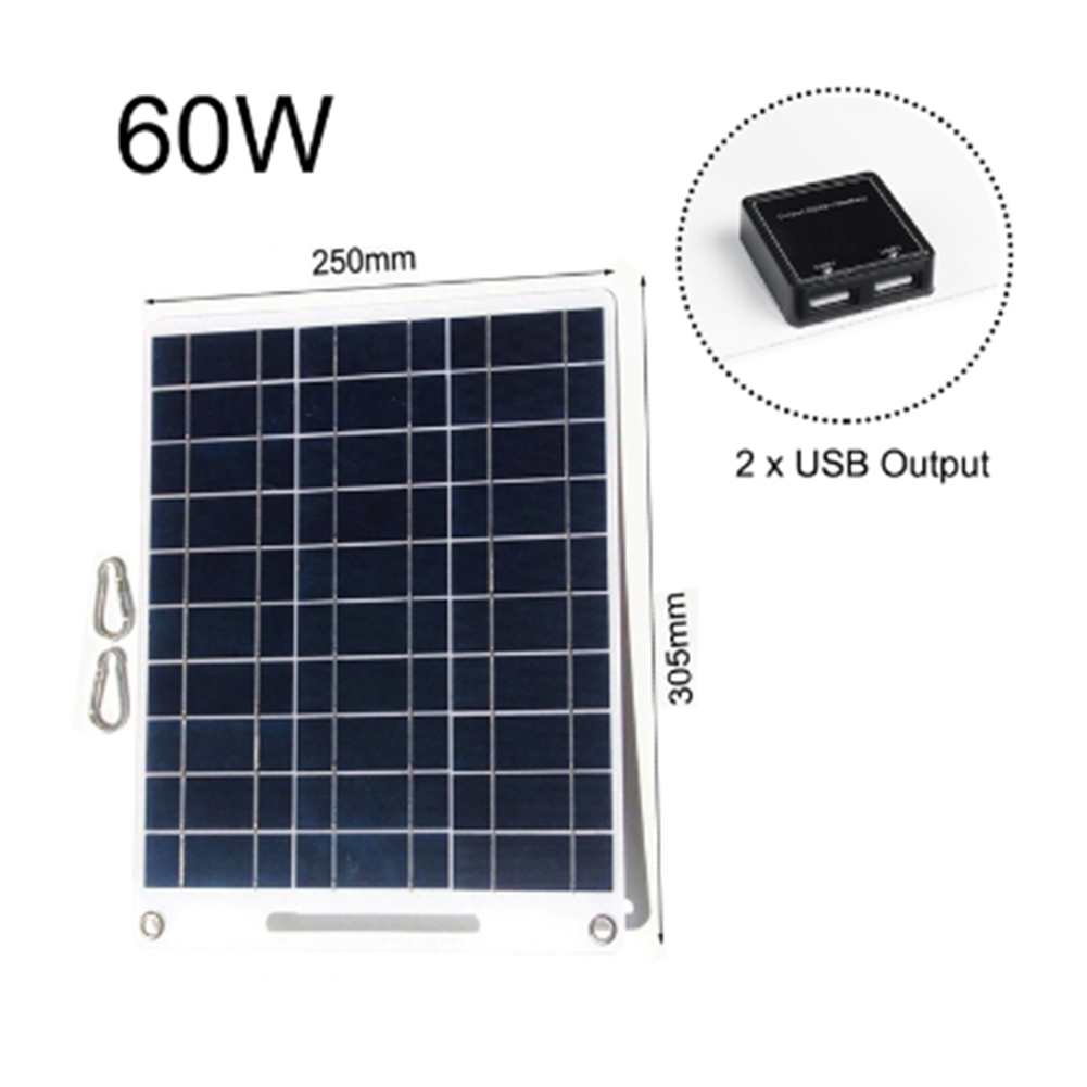 جديد 60 واط لوحة طاقة شمسية مح - مراجعة Solar Emergency Charger وسعره