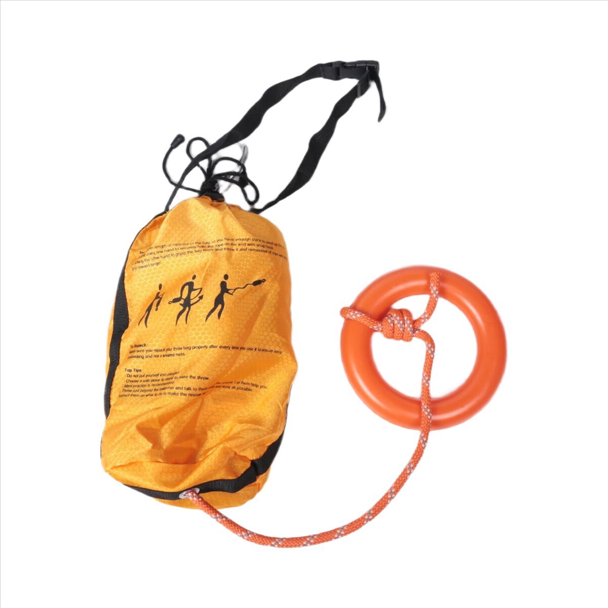 حبل إنقاذ عاكس جديد مع حقيبة ر - مراجعة Rescue Rope Throw وسعره